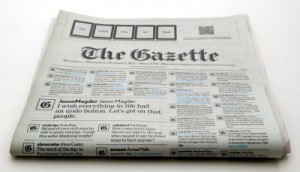 The Gazette front page