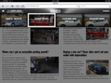 Wheels web app navigation