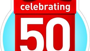 50th SDM EN logo outline