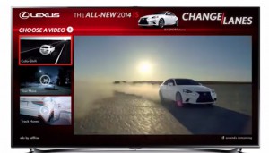 adrise lexus interactive vod ad unit