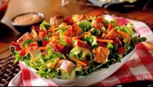 wendys salad image chicken