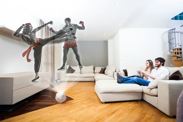 Couple playing a videogame