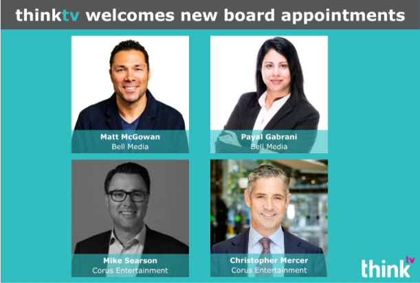 Thinktv Thinktv adds Bell, Corus execs to board » Media in Canada