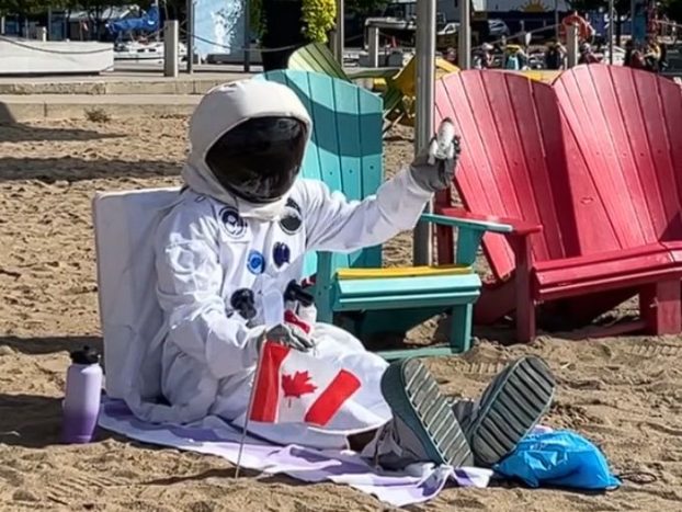 Spotted! The Ontario Science Centre's astronaut lands in Toronto